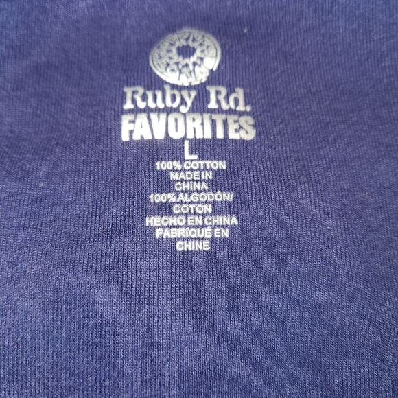 Ruby Rd. Navy Blue Tank Top - Picture 5 of 5